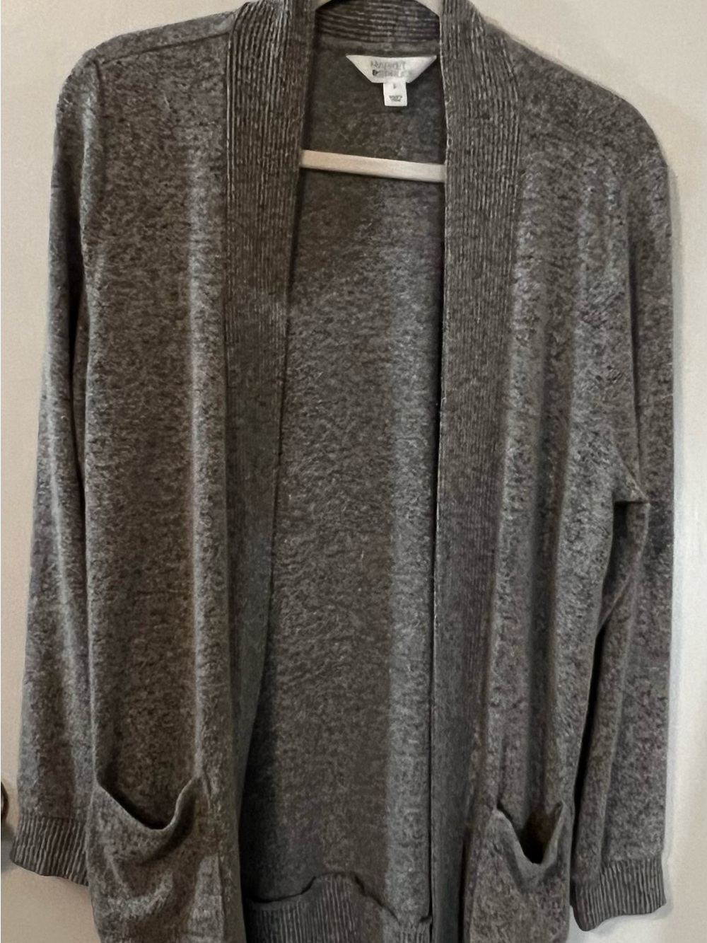 Barefoot Dreams Open-Front Gray Cozy Cardigan